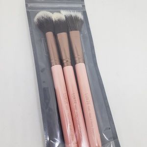 Luxie 3 piece face brush set